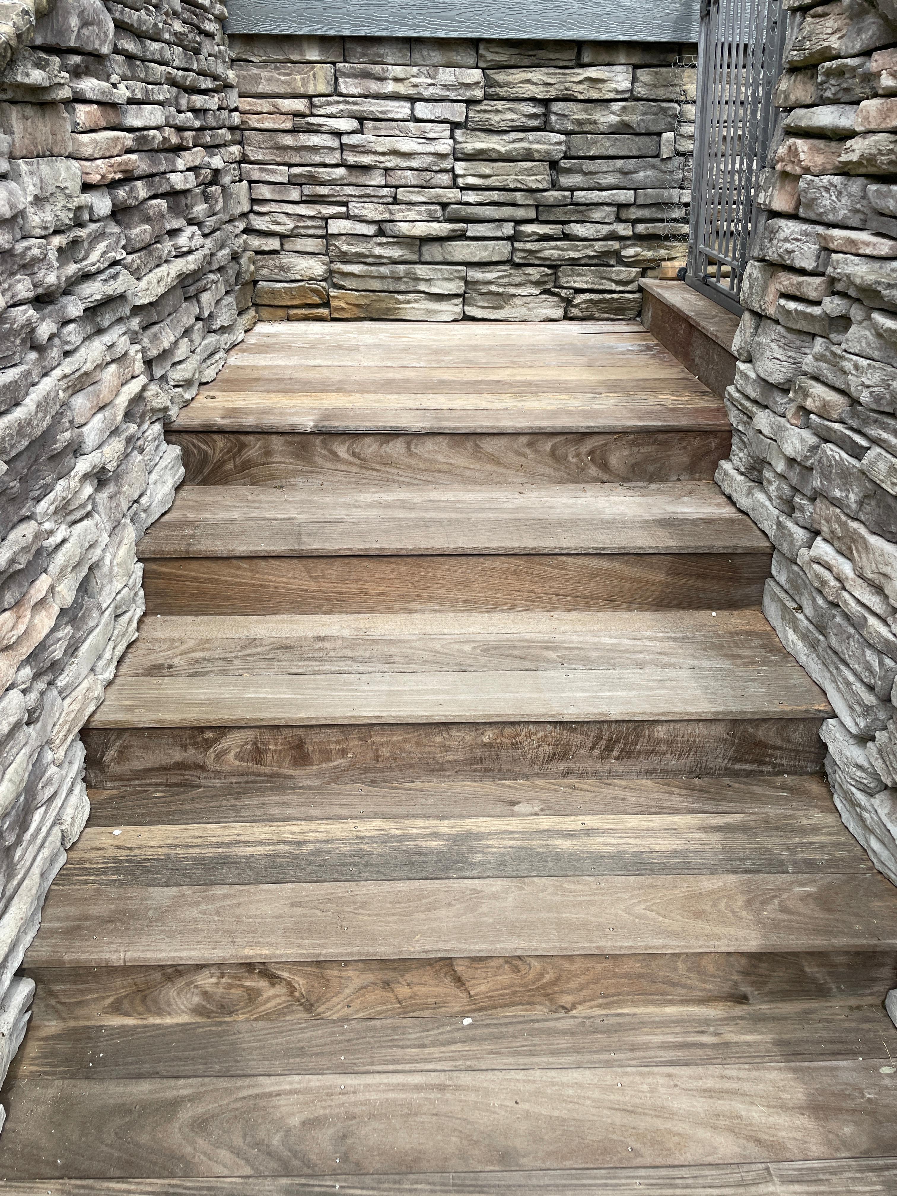 After: Clean and restored steps